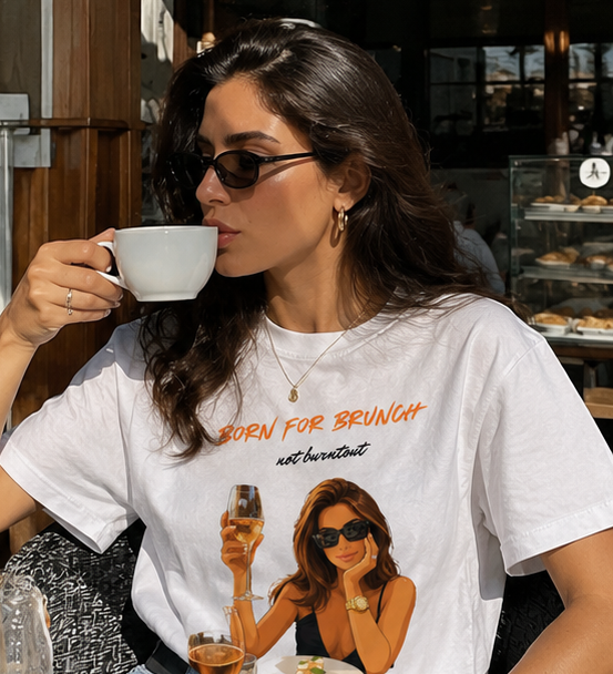 Born For Brunch Tee — Graphic Brunch Lover T‑Shirt