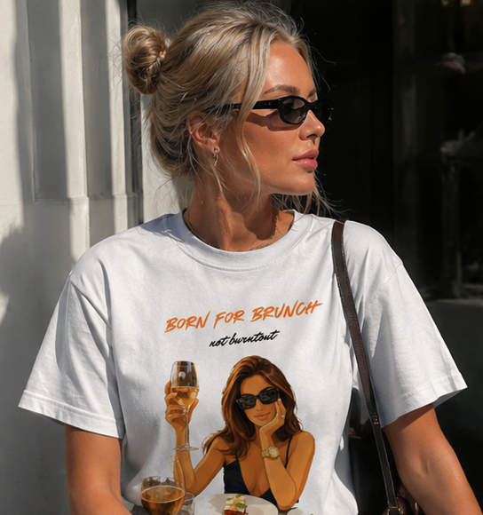 Born For Brunch Tee — Graphic Brunch Lover T‑Shirt
