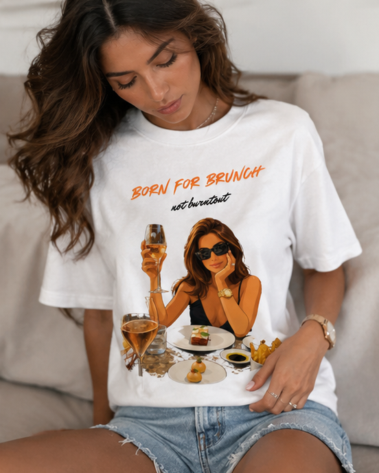 Born For Brunch Tee — Graphic Brunch Lover T‑Shirt